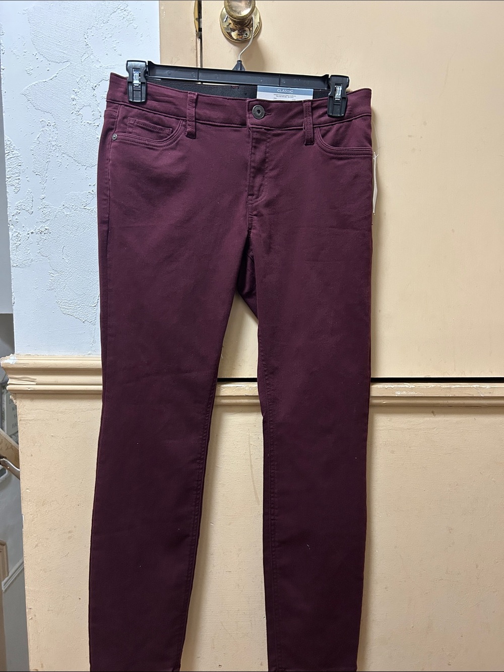 Liz Claiborne Classic Deep Burgundy Skinny Jeans.